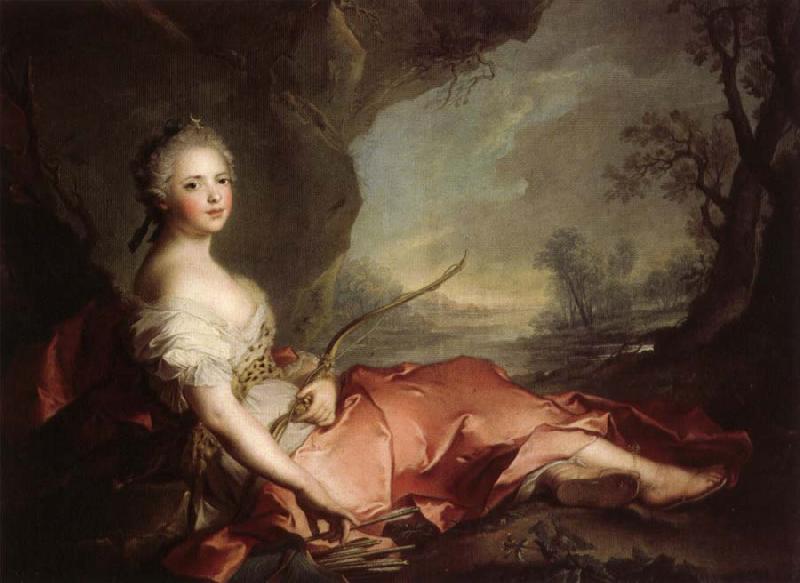 Jean Marc Nattier Marie Adelaide of France Represented as Diana oil painting picture